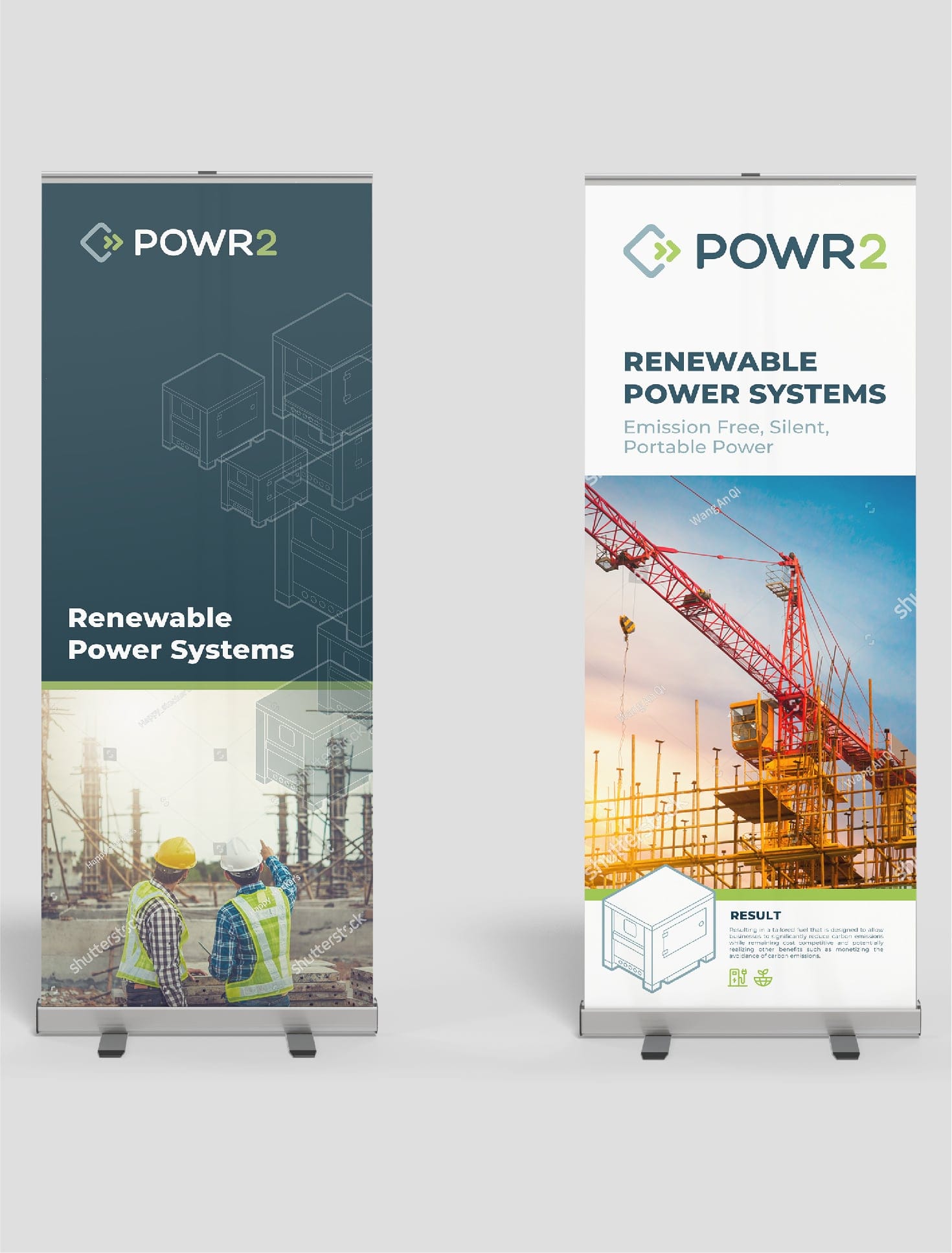 POWR2 mockup trade show stand designs