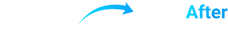 before and after arrow image